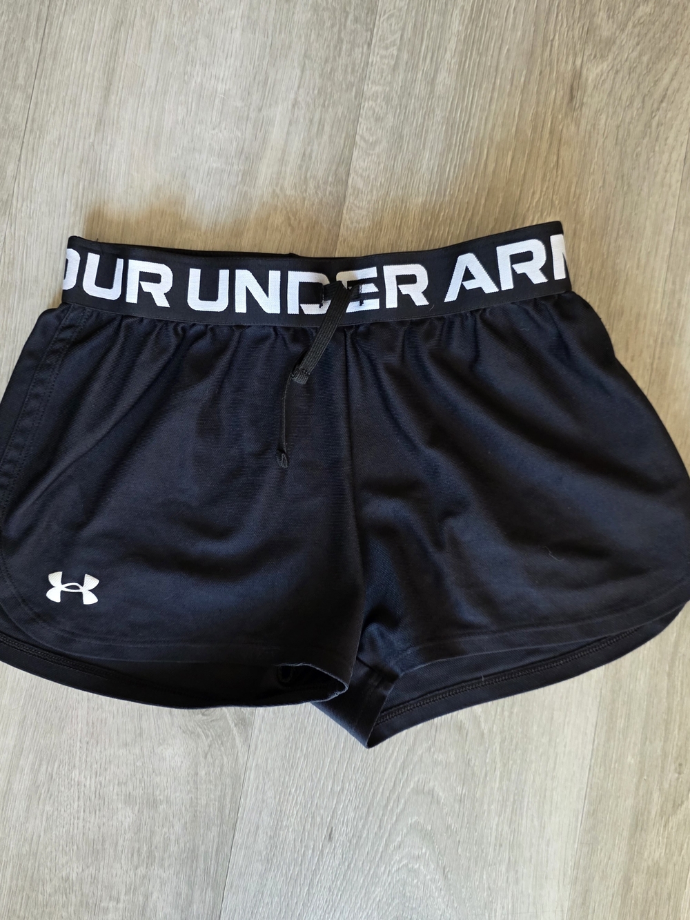 Under Armour Black Kid's Elastic Waist Athletic Shorts